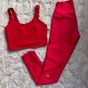 Alo airlift legging and bra matching set